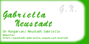 gabriella neustadt business card